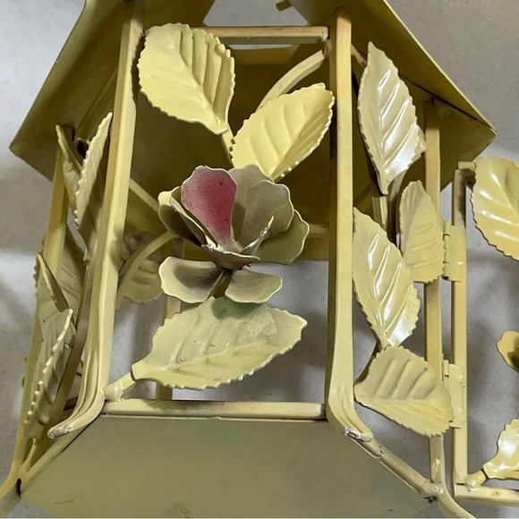 Pagoda Patio Deck Garden Candle Holder Lantern Flowers Roses In/outdoors metal - Picture 8 of 11